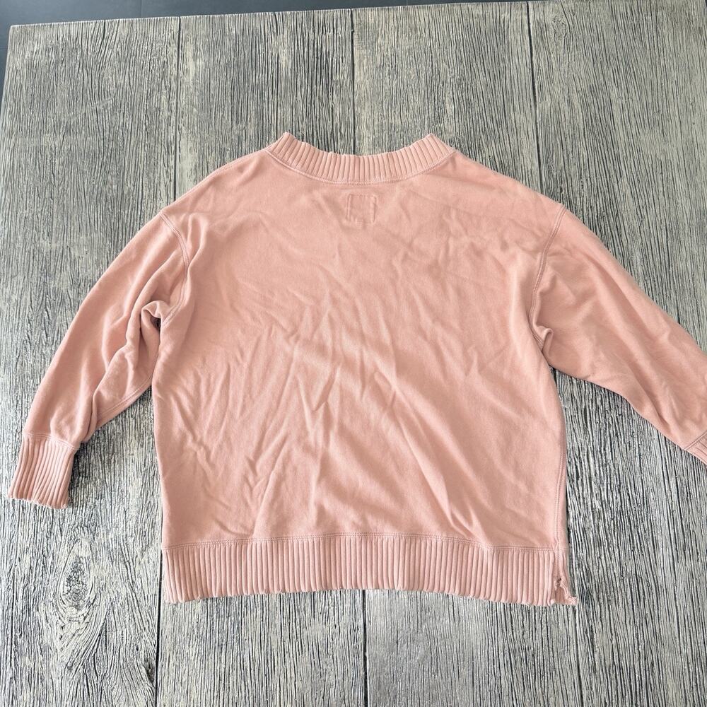Aerie Women’s Sweater V-Neck Pink - Peach Long Sleeve Size XS Oversized - Picture 5 of 5